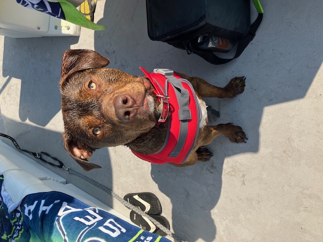 LeRoux on Boat